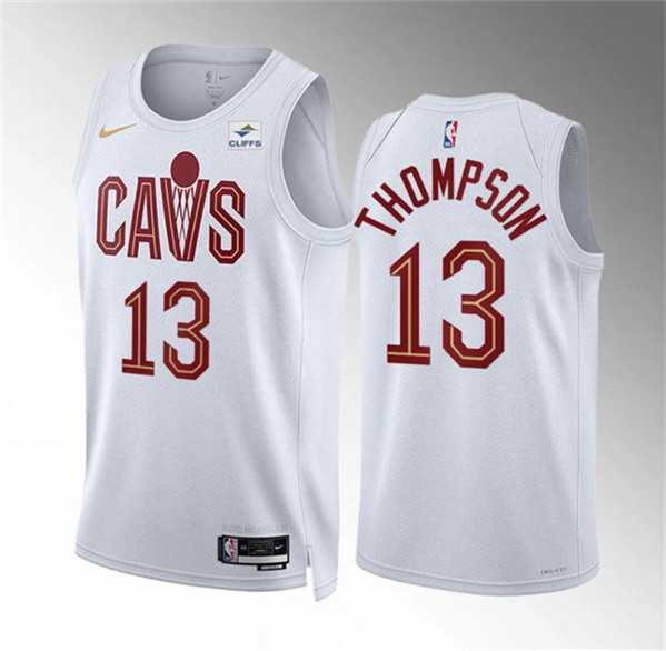 Men%27s Cleveland Cavaliers #13 Tristan Thompson White Association Edition Stitched Jersey Dzhi